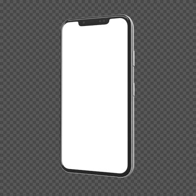 Mobile Phone PSD Mockup with White Screen – Free Download