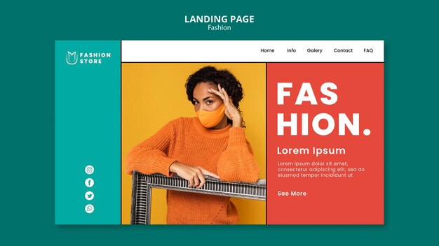 Fashion Trends Landing Page Template – Free Download