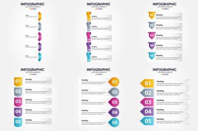 Ideal Flat Design Vector Infographics for Advertising Brochures and Flyers – Free Download