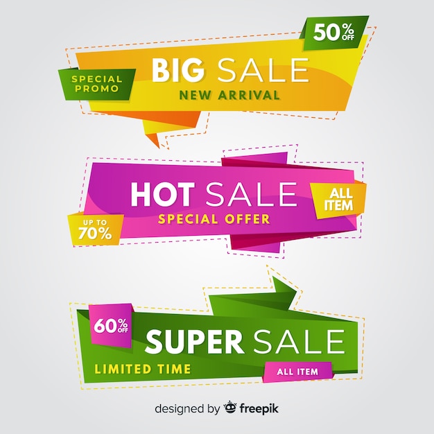 Stylish Sale Banner Collection – Free Download