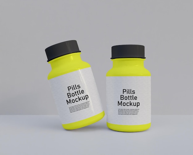 Pills Medicine Bottle Mockup – Free Download, Download Free Stock Photo