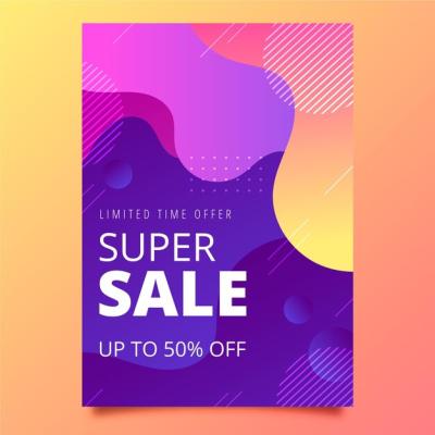 Gradient A5 Flyer Template – Free Download for Stunning Designs