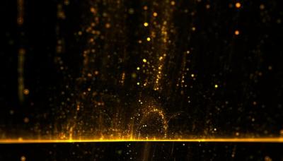 Golden Particle Shimmering Glitter Background Illustration – Free Download