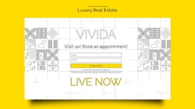 Luxury Real Estate Landing Page Template – Free Download, Free Stock Photo