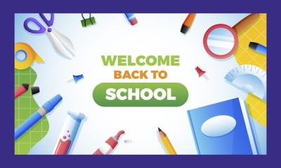 Gradient Back to School Twitch Background – Free Download