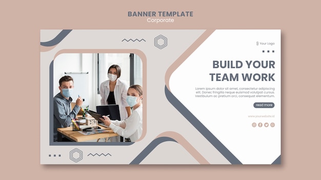 Teamwork Banner Template – Free to Download