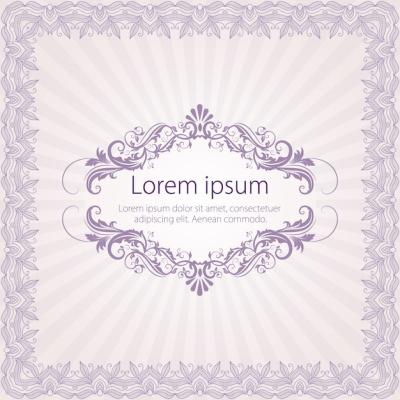 Decorative Vector Floral Square Frame for Invitations and Cards – Free Download