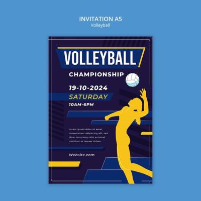 Volleyball Game Template – Free Stock Photo, Download for Free