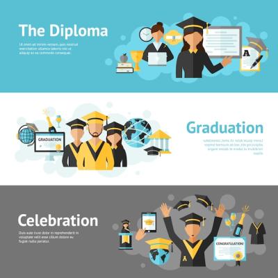 Graduation Banner Set – Free Download, Download Free Stock Photos