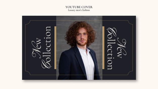 Luxury Men’s Fashion YouTube Cover Template – Free Download