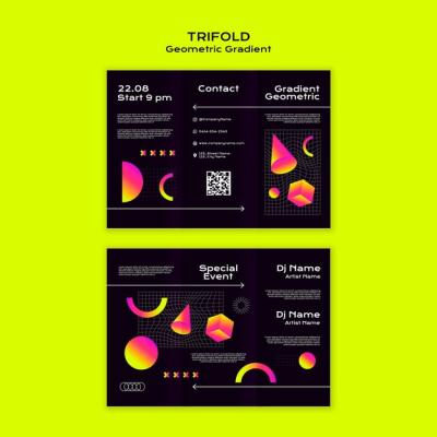 Gradient Geometric Shapes Template – Free Download