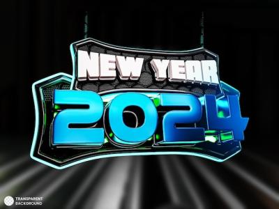 3D Render Illustration of a Happy New Year Banner – Free Download