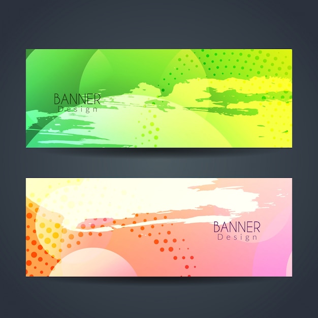 Colorful Abstract Modern Banners Design – Free Download