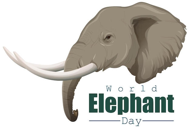 Vector Illustration for World Elephant Day – Free Download