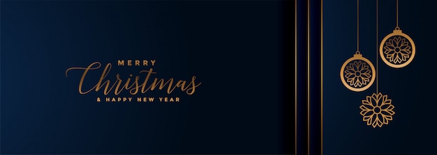 Merry Christmas and Happy New Year Banner – Free Download