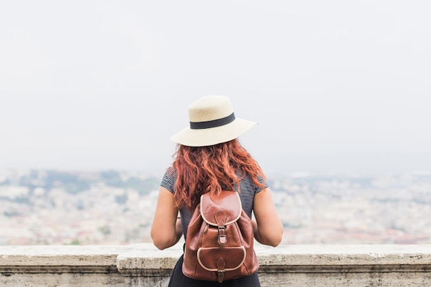 Female Tourist on Balcony – Free Stock Photo for Download