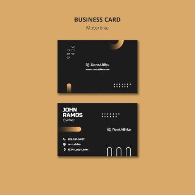 Motorbike Trips Business Card Design – Free Download