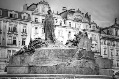 Memorial of Jan Hus in Prague – Free Stock Photo for Download