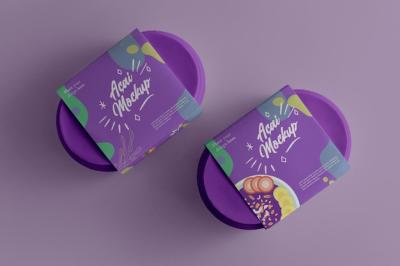 Cardboard Packaging for Acai Food – Free Stock Photo, Download Free