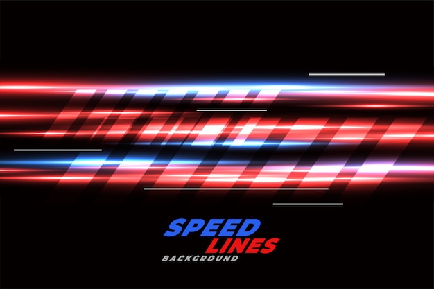 Speed Racing Background Featuring Red and Blue Glowing Lines – Free Stock Photo for Download