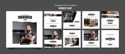 Barbershop Instagram Posts Collection – Free Download