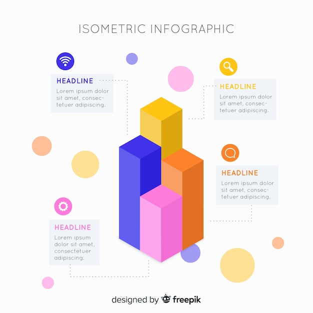 Isometric Infographic Template – Free Download