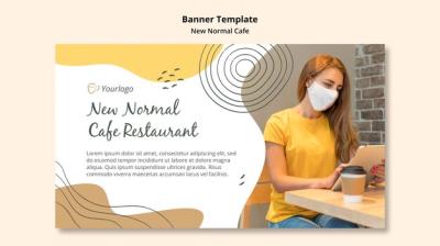 New Normal Cafe Banner Template – Download Free Stock Photo