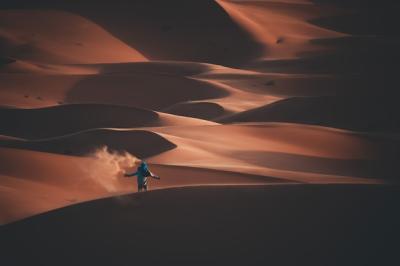 Adventurous Young Man in a Desert – Free Stock Photo for Download