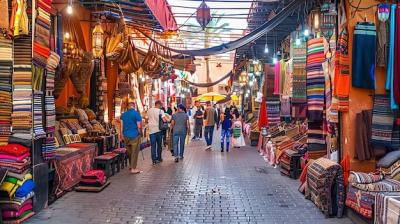 A Bustling Market in Marrakech, Morocco – Free Stock Photo for Download