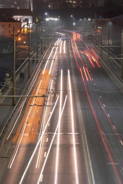 Night Cityscapes: Light Trails and Urban Bridges – Free Stock Photo for Download