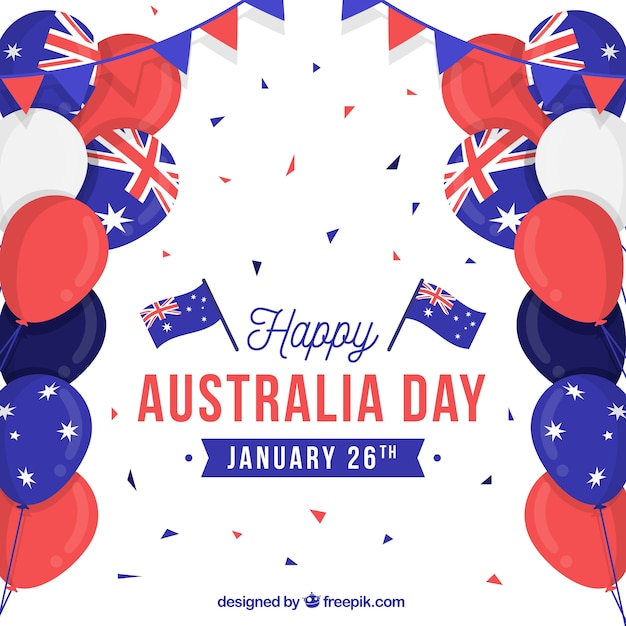 Australia Day Background Vector Template – Free Download