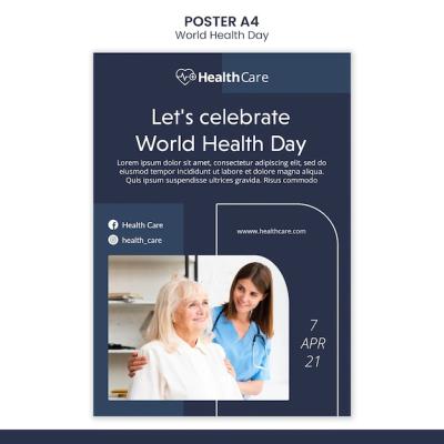 World Health Day Poster Template – Free Download