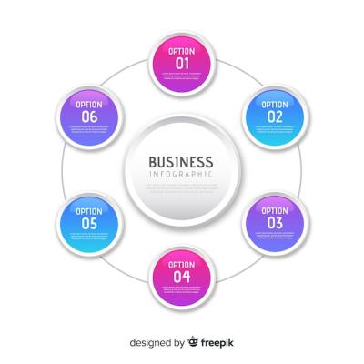 Gradient Business Infographics Template – Free Download