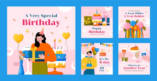 Celebrate Birthdays with Stunning Instagram Posts – Free to Download