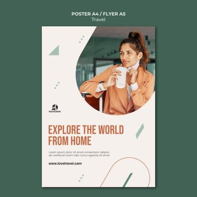 World Exploring Poster Template – Free Download, Free Stock Photo