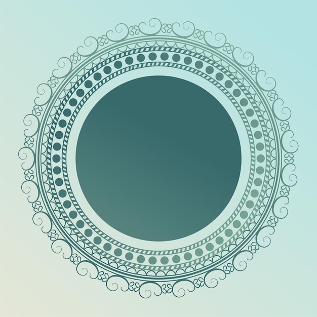 Decorative Lacy Frame Design for Embroidery – Free Download