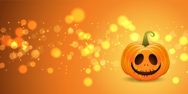 Halloween Banner Design Featuring Jack O’ Lantern – Free Download