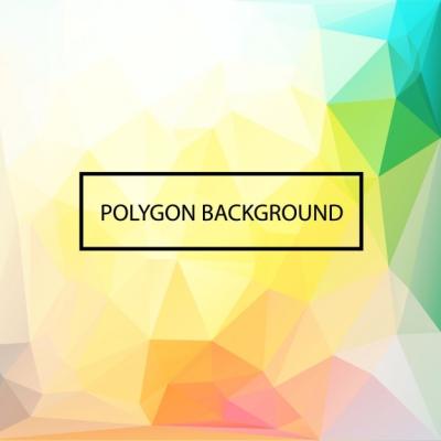 Coloured Polygonal Background Design – Free Download