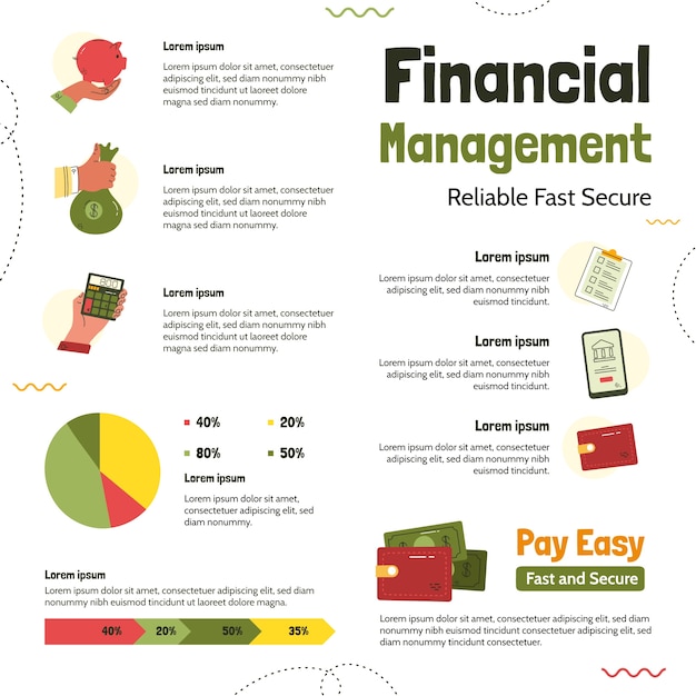 Infographic Template for Bank and Finance – Download Free Stock Photo