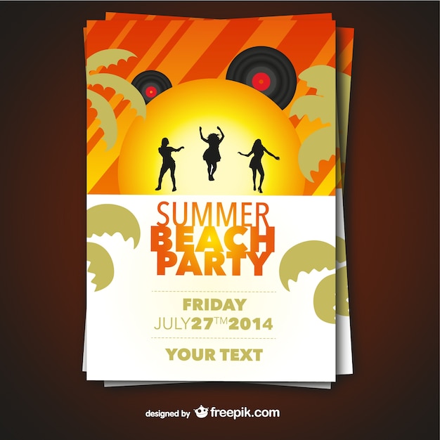 Summer Beach Party Poster – Free Stock Photo, Download Free