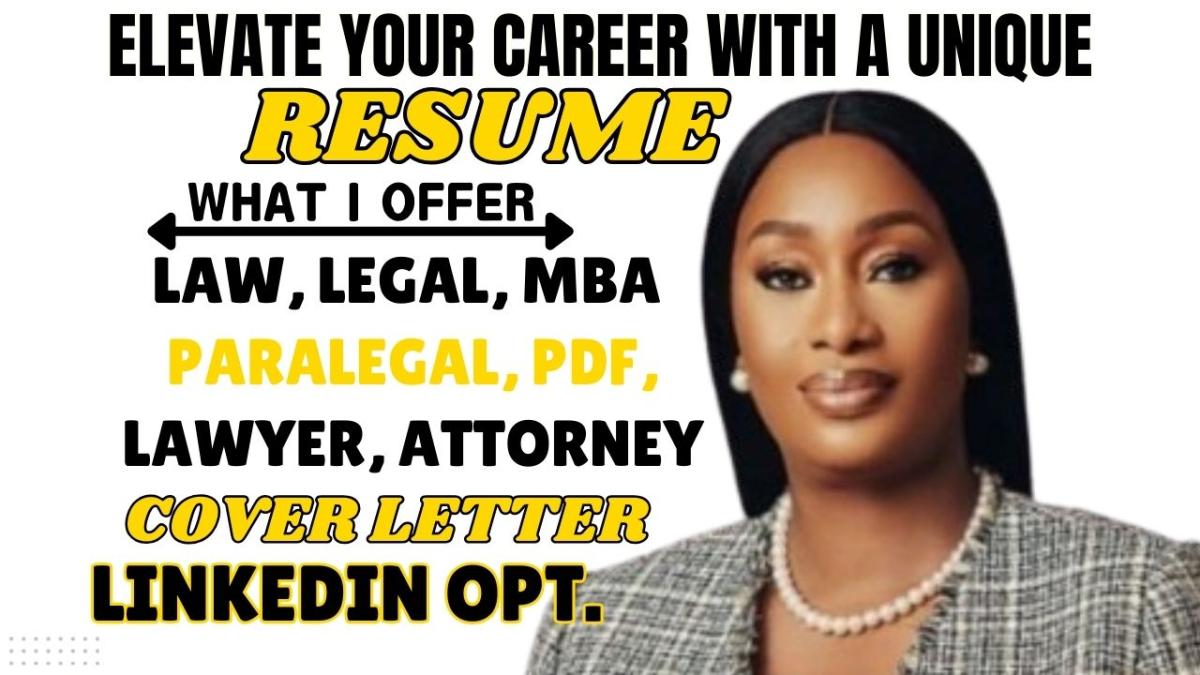 I Will Edit Your Law School Application, Attorney, Legal, Paralegal, Lawyer Resume