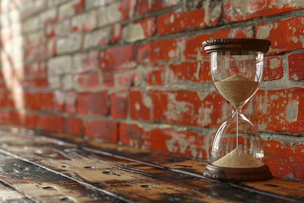 A Sand Clock on a Table – Free Download Stock Photo