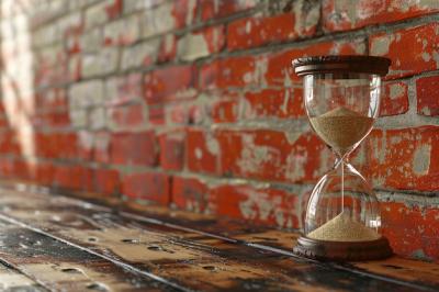 A Sand Clock on a Table – Free Download Stock Photo