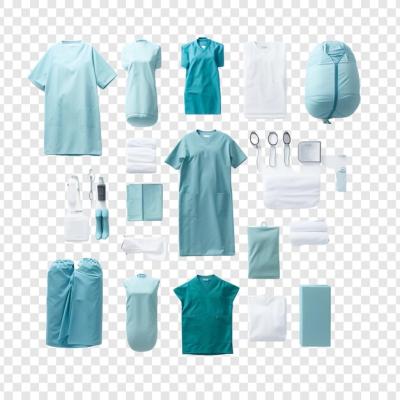 Medical Clothing Top Down View on Transparent Background – Free Download