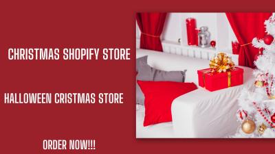 I Will Create a Stunning Christmas Shopify Store & Dropshipping Shopify Store Design