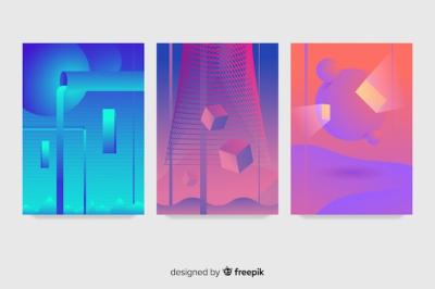 Antigravity Geometric Shapes Cover Collection – Download Free Stock Photos