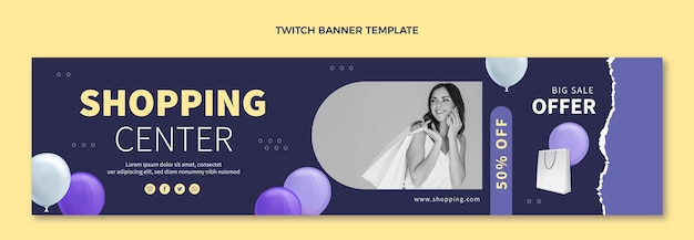 Realistic Shopping Center Twitch Banner – Free Download