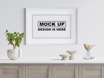 3D Mockup Design for Wall Frames – Free Download