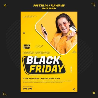 Vertical Flyer for Black Friday Sale – Free Download