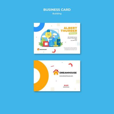 Real Estate Business Card Template – Free Download